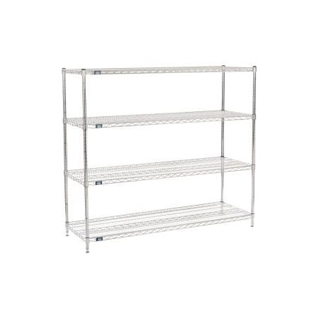 Global Equipment Nexel    Chrome Wire Shelving Starter - 72"W x 21"D x 54"H 21725C
